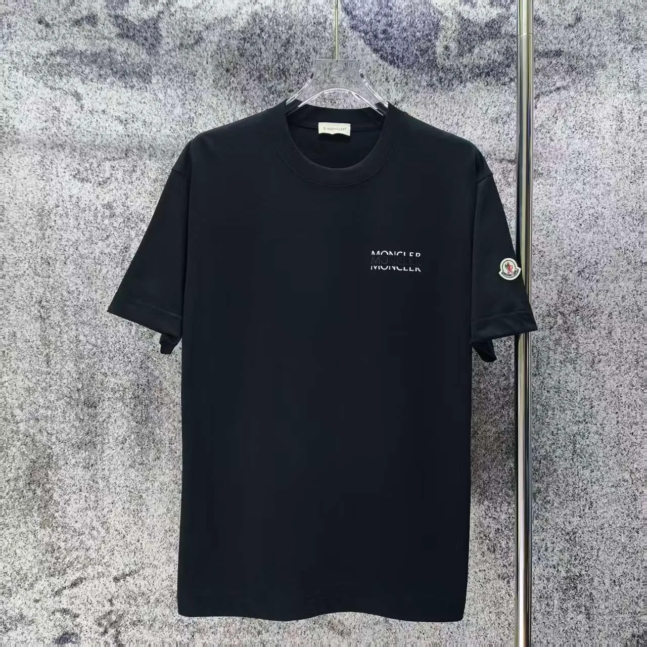 MONCLE* 2026 New Arrival logo t Same Style Size S M L XL XXL Black White Navy Blue
